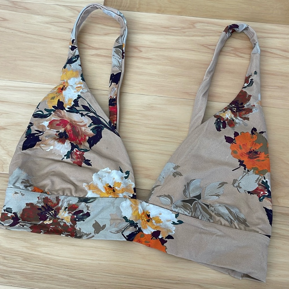 Boys + Arrows floral bikini top
